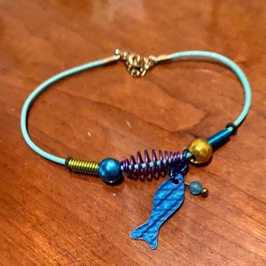 Brightly Colored Fish Anklet